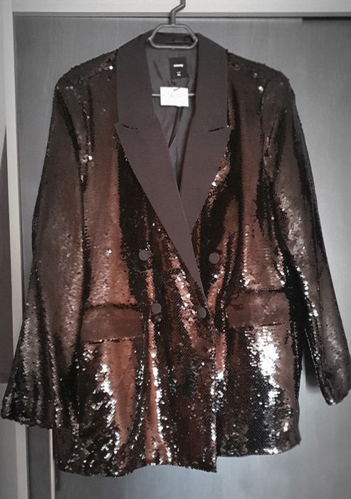 Sacou cu paiete reversibile, nou