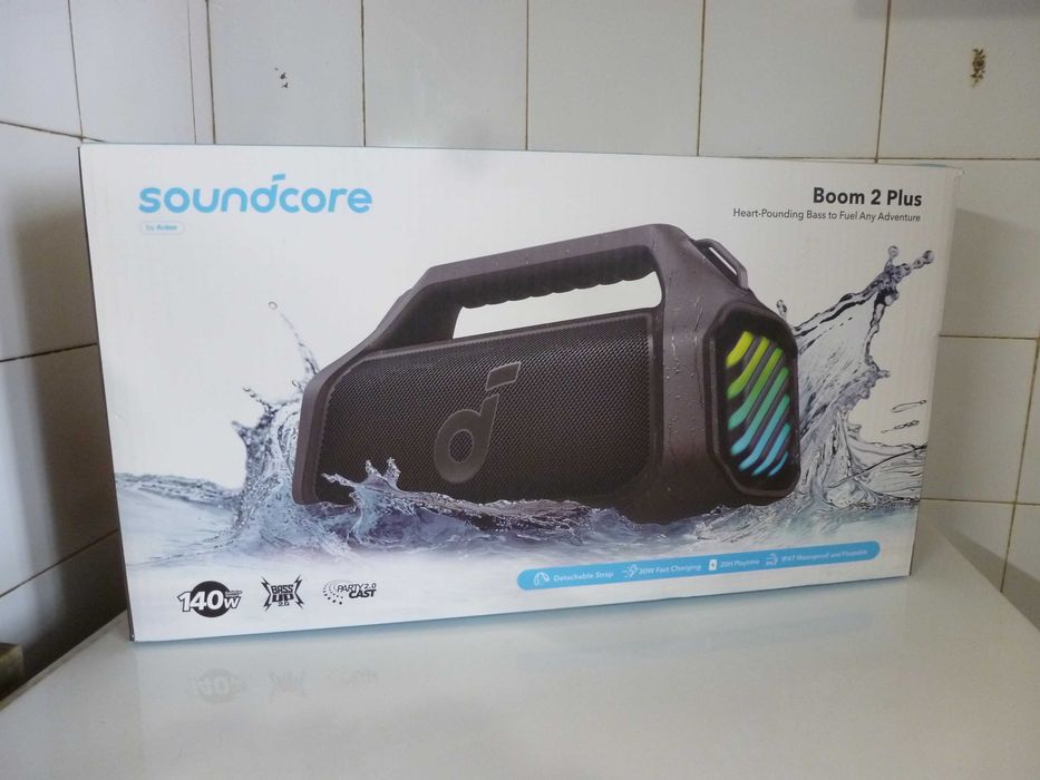 Нова 140 вата Anker Soundcore Boom 2 Plus - мощна и качествена Bluetooth колона, управление с App