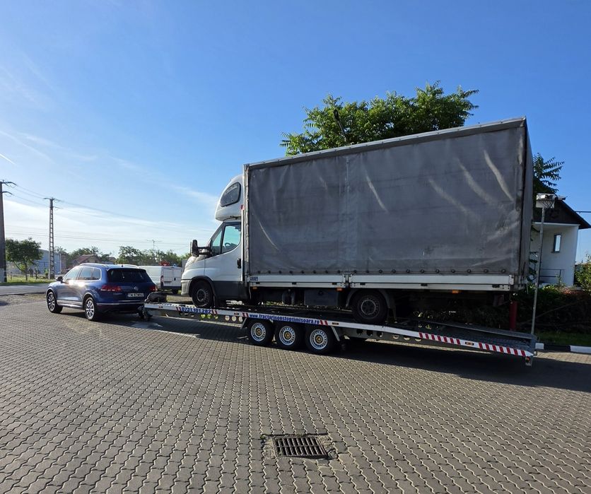 Tractari Auto Timisoara Autostrada A1, Ungaria, Austria, Slovacia, Cehia, Slovenia, Serbia,  Slep Platforma non-stop