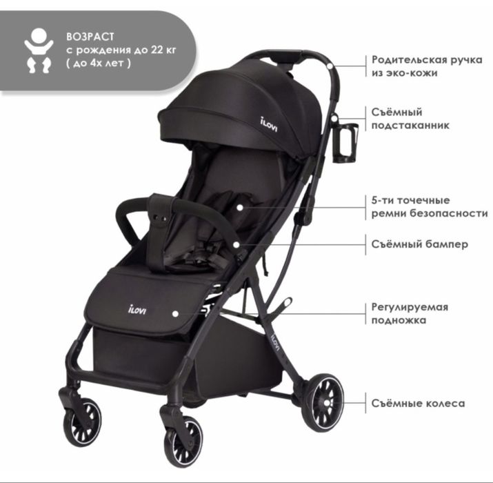 Продам прогулочную коляску Ilovi