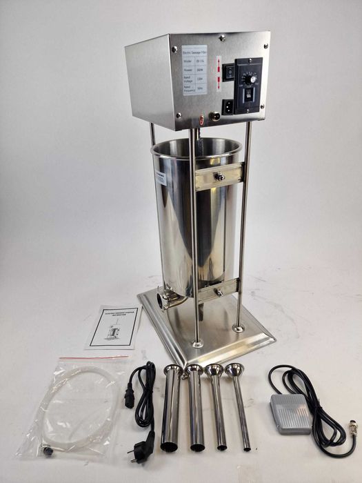 Aparat electric de umplut carnati din inox 25 litri, 220 V