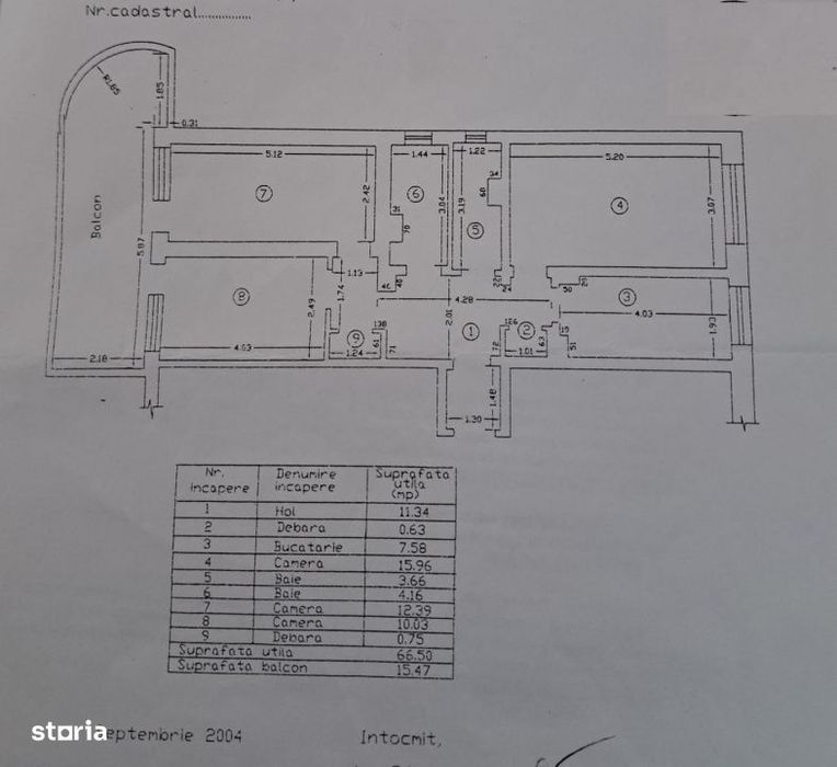 Apartament 3 camere, suprafata totala 81mp, zona Strada Garii. Etaj — fotografia 2
