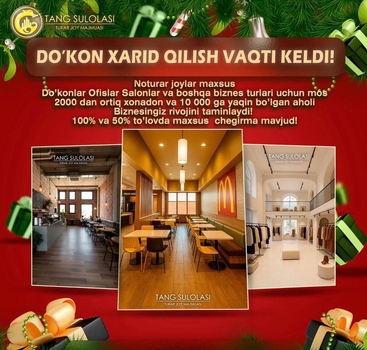 Noturar magazin yoki xonadon  chegirma narxda