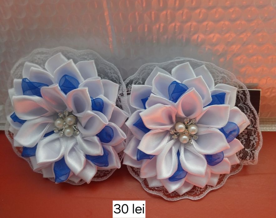 Fundițe pentru fetițe din banda de saten făcut cu mare drag