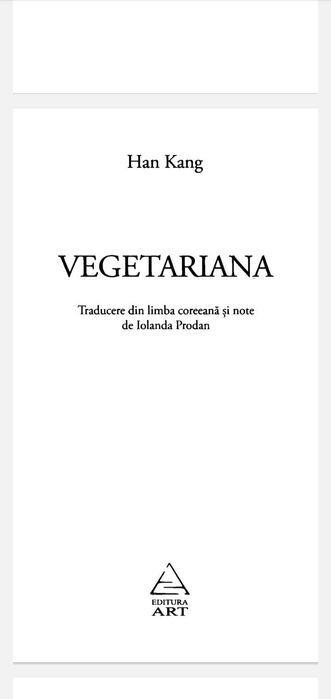 Vegetariana,Han Kang    format electronic