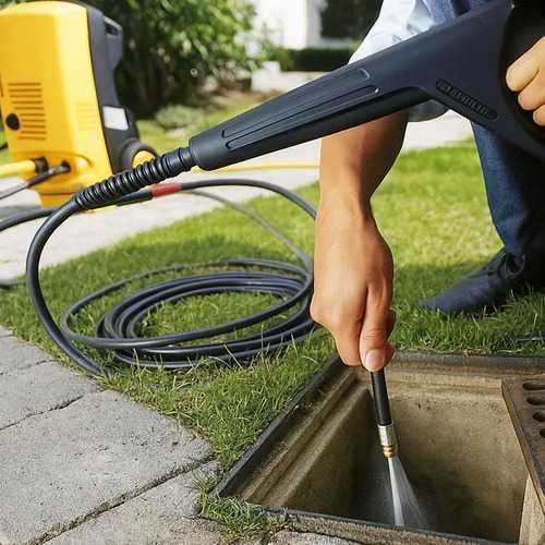 Маркуч за почистване и отпушване на канали и тръби за водоструйка-20м.