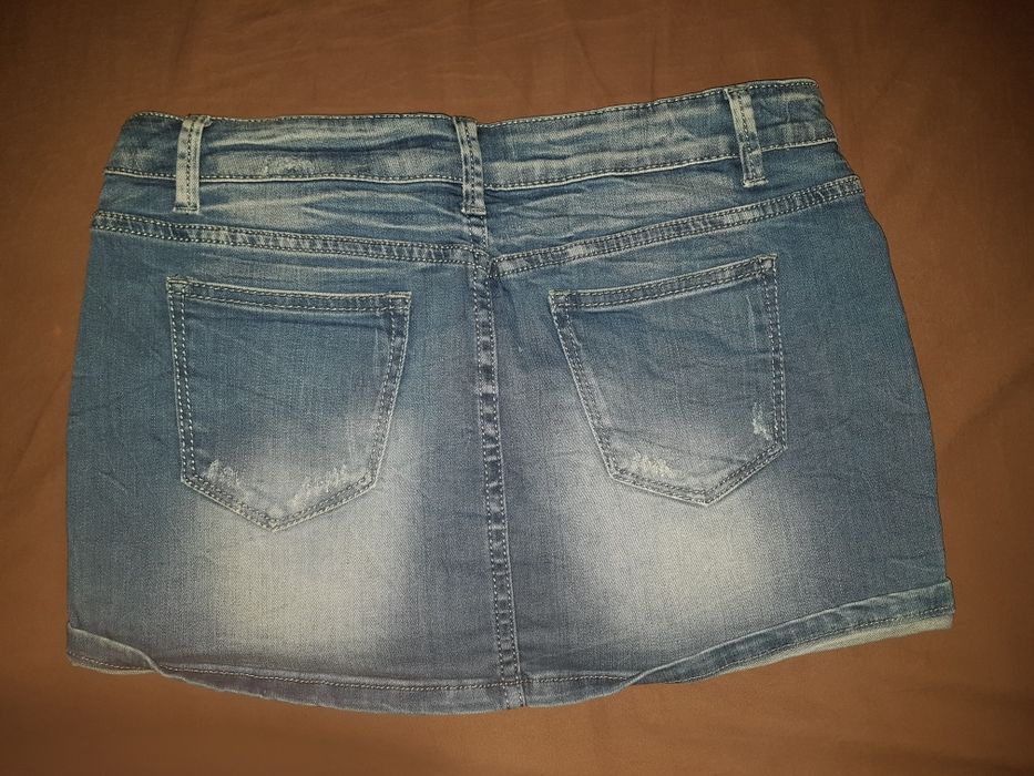 Дънкова къса пола М-Л