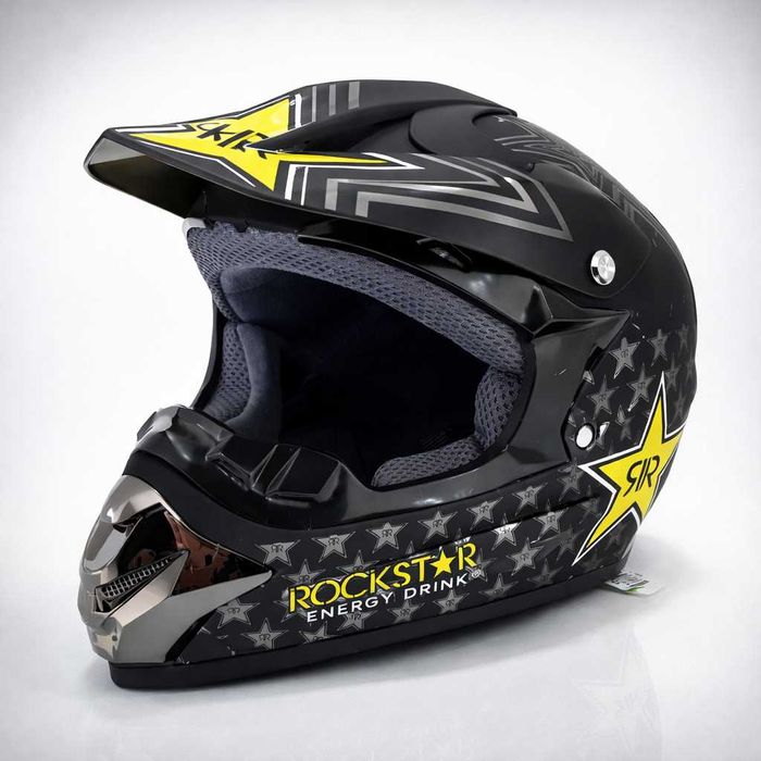 Кросова каска ROCKSTAR, Full Face, DOT Сертификат, Размер: S; M;