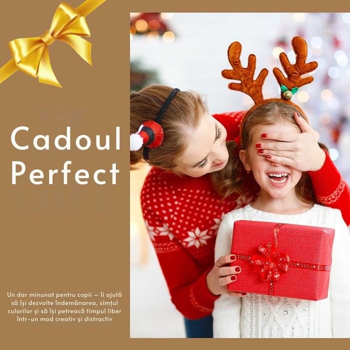 Set creativ cu mărgele lut 6mm, 24 culori, DIY copii, Livrare Gratuita