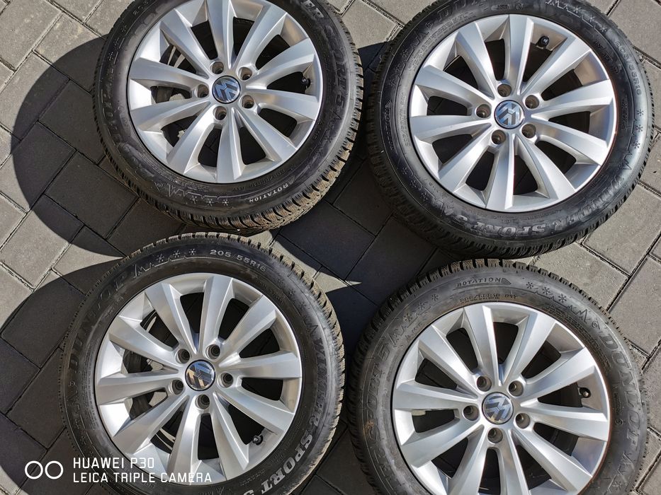 4 Jante aliaj VW cu anvelope DUNULOP 450 lei /buc