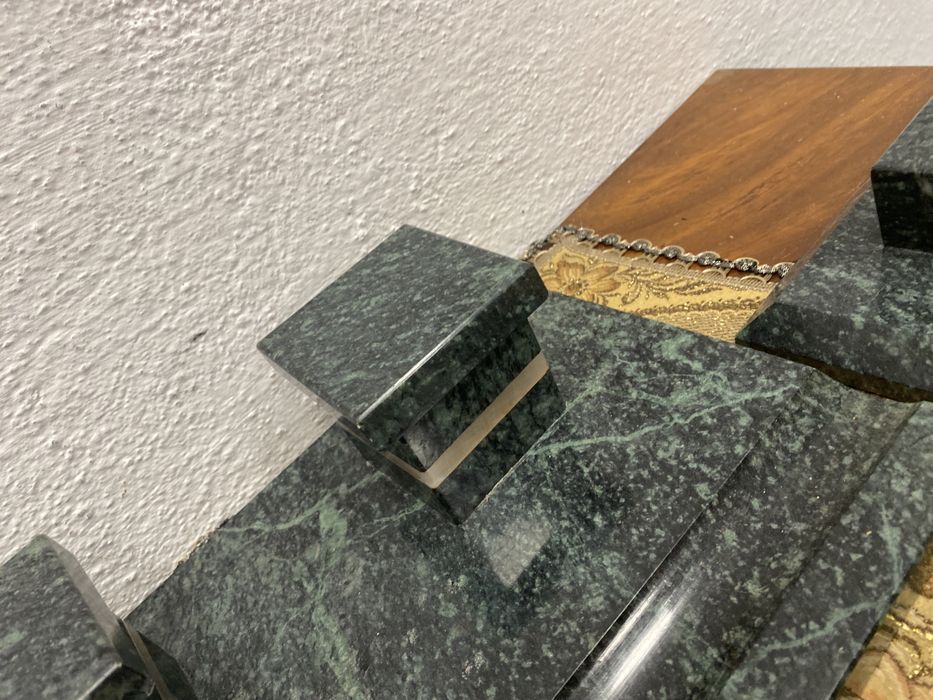 Мраморна мастилница поставка за писма и печати