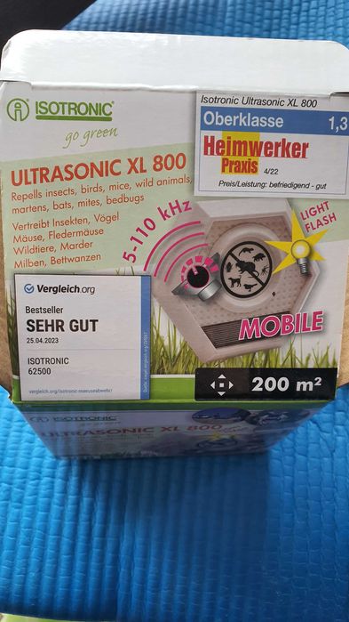 Ултразвуков уред против животни ISOTRONIC 2г. гаранция