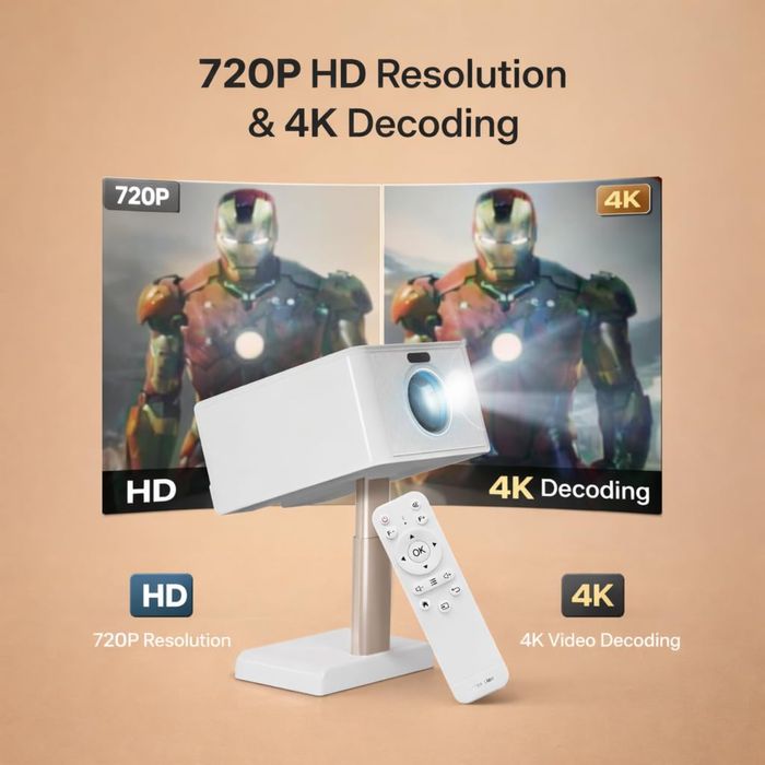 Green Lion Galaxy проектор, Android 13, Wi-Fi, 720P 4К автофокус