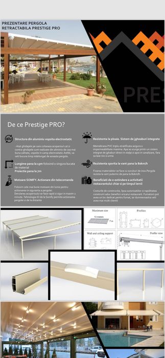 Pergola retractabila Prestige