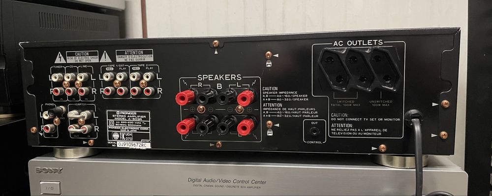 Pioneer A-503R.  Качествен стерео Hi-Fi усилвател с отличен звук