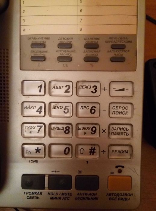 Телефон с определителем номеров