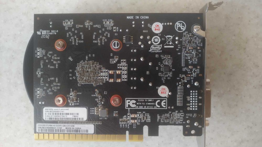 Видеокарта Palit GeForce GTX 1650 StormX