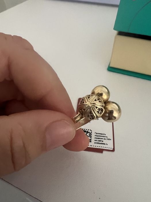Кольцо золото  размер 19.5 проба 585