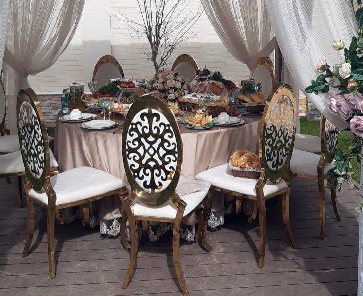 Прокат аренда  стол стул. Турли хилдаги чинни идиш