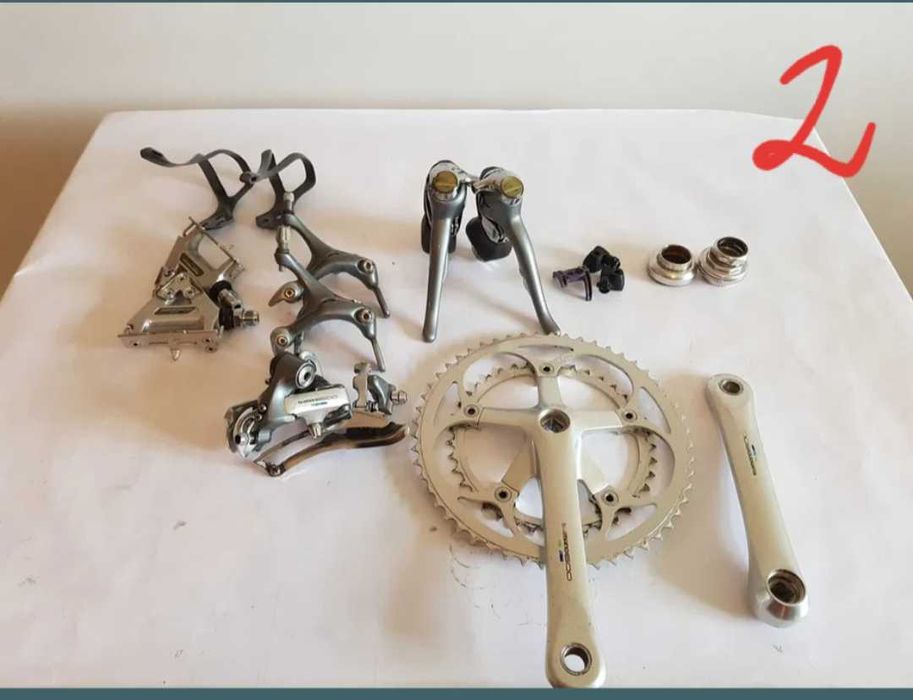 Groupset Shimano 600 Tricolor