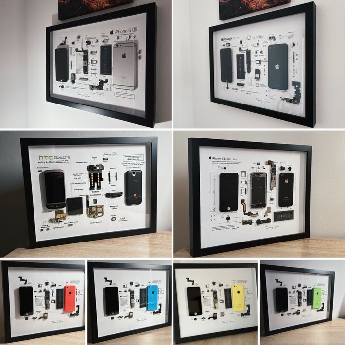 Tablouri telefoane dezmembrate & inramate