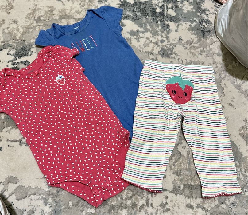 бодики комплект на 6-9мес