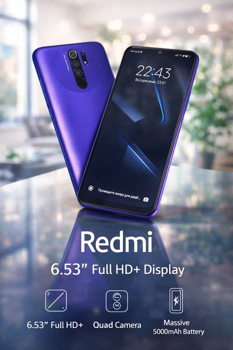 Redmi 9 4/64 xolati ideal