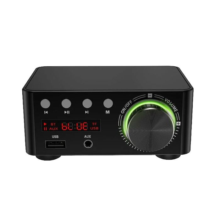 Amplificator mini audio bluetooth HIFI,2x50W,USB Card TF RCA AUX ,nou