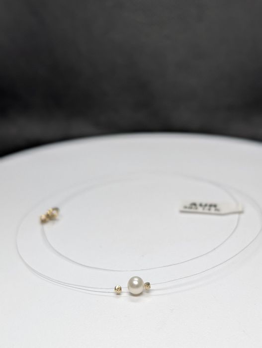 Colier bile Aur si perlă de cultură