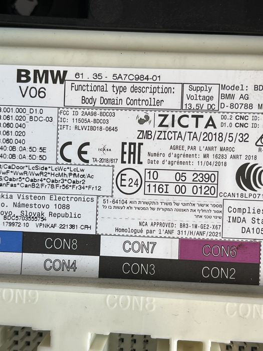 Modul BDC BMW Seria 1 2 3 X1 X2 F40 F44 G20 G21 F48 F39