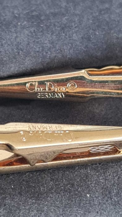 Ретро щипки за вратовръзка Cristian Dior made in Germany