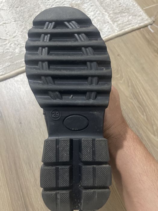 Кожаные зимние обувь