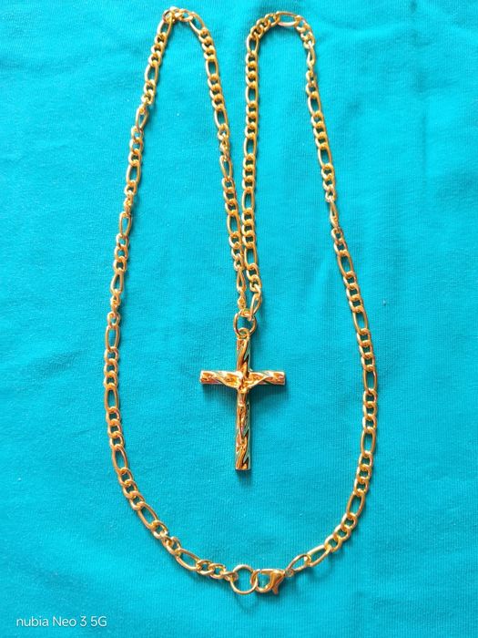 Lănțișor cu cruce placat