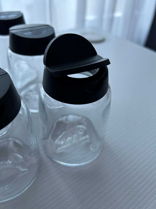 Set 12 borcane/recipiente condimente IKEA 365 Ihardig 150ml, ca noi