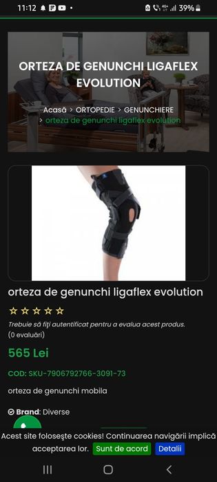 Orteza de genunchi mobila Noua.ligaflex