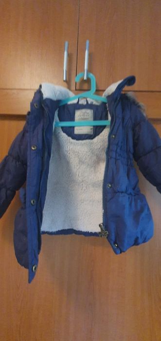 Geaca fetita bleumarin