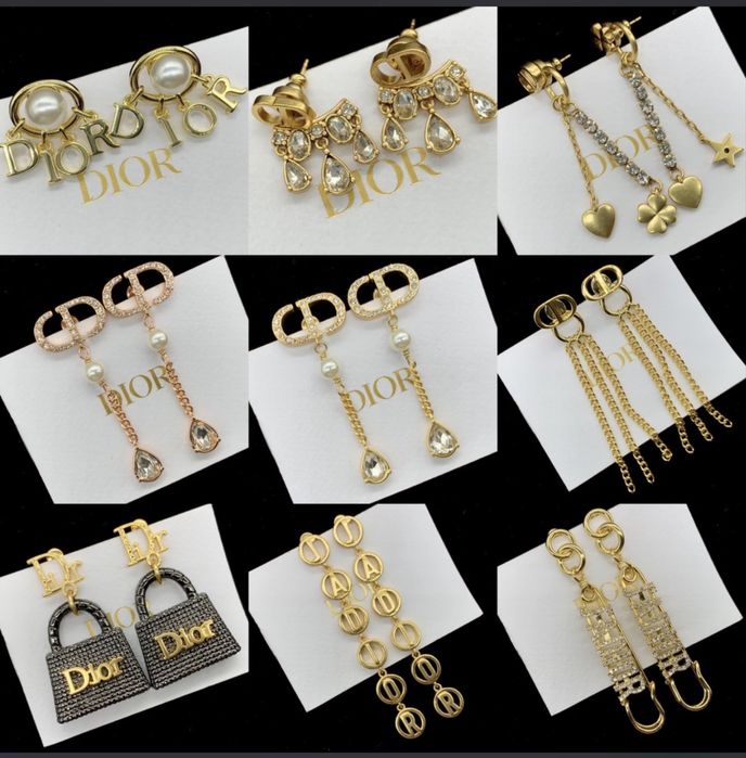 Обеци на марката Dior