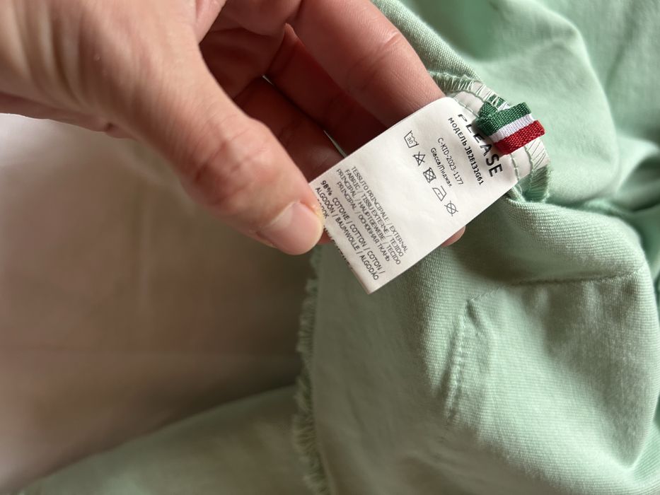 Дънково яке в ментов цвят