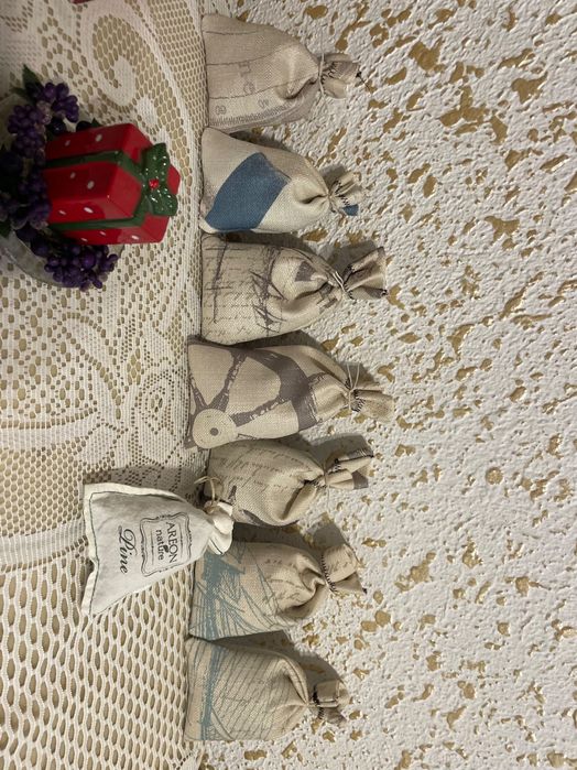 Лично шити плетени домашни торбички с лавандула за дома