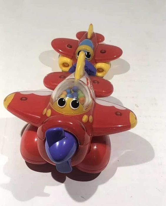 Avion de jucărie, Fisher Price, Plastic, Rollin Tug & Rumble Airplane
