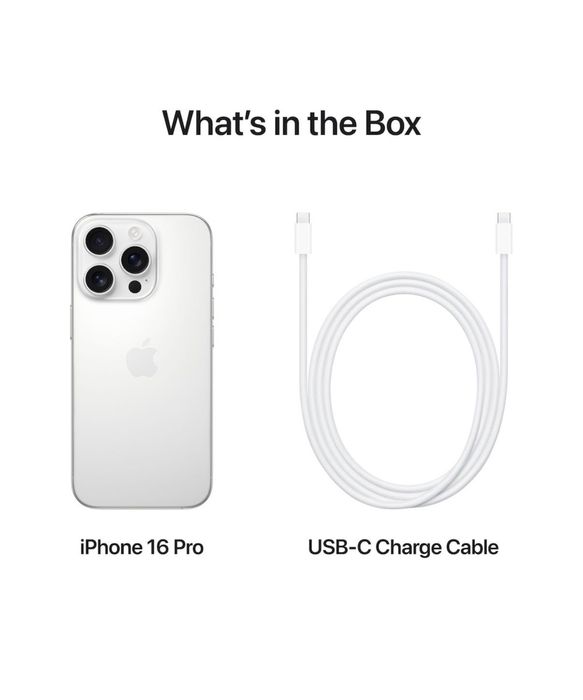 iPhone 16 Pro, 128GB, 5G, White Titanium