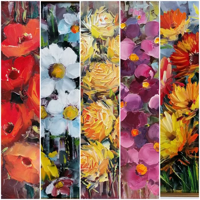 Tablouri moderne, pictate in vopsele de ulei.