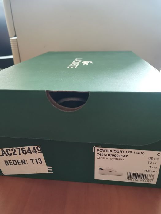 Детски обувки кецове Lacoste 32 номер
