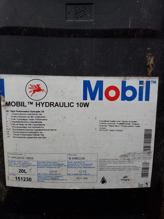 Ulei hidraulic Mobil Hydraulic 10W 20L SIGILAT