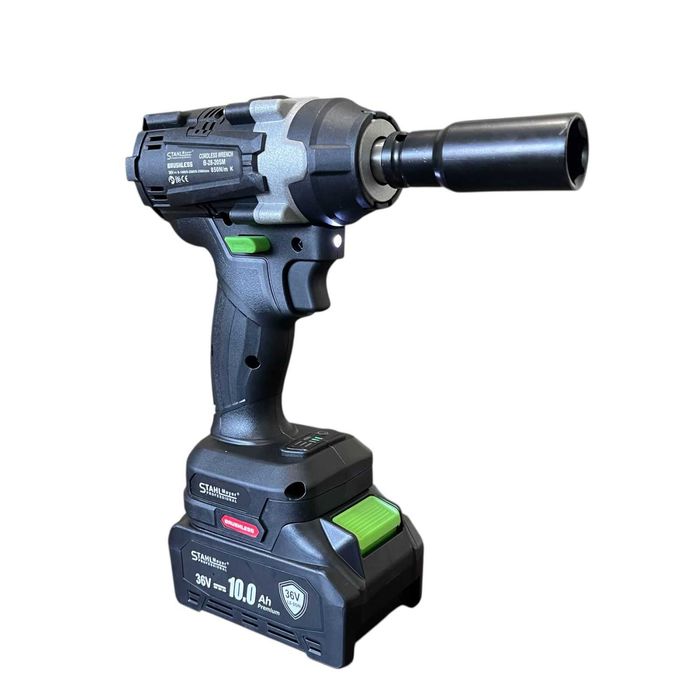 Комплект 4 в 1 перфоратор, ъглошлайф 125 гайковерт 36V 10Ah StahlMayer
