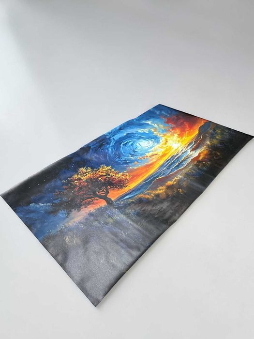 100 X 200 cm . Giclée de înaltă calitate pe pânză groasă din bumbac pur