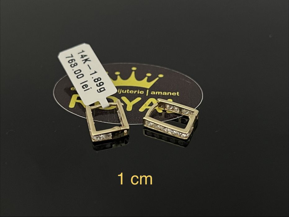 Bijuteria Royal CB : Cercei dama aur 14k 1,89gr