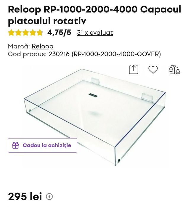 Pick-up platan dj Reloop RP-2000 USB MK2 + capac +preamplificator