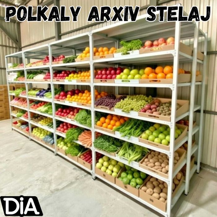 Arxiv stellaj, архивные стеллажи, metall tokcha ombor polka