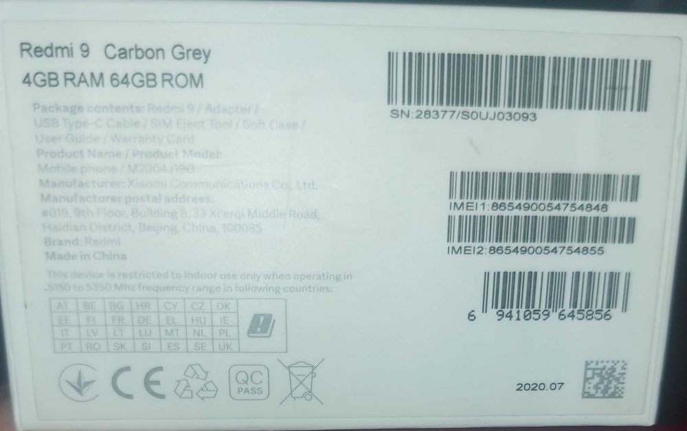 Продается телефон Redmi 9